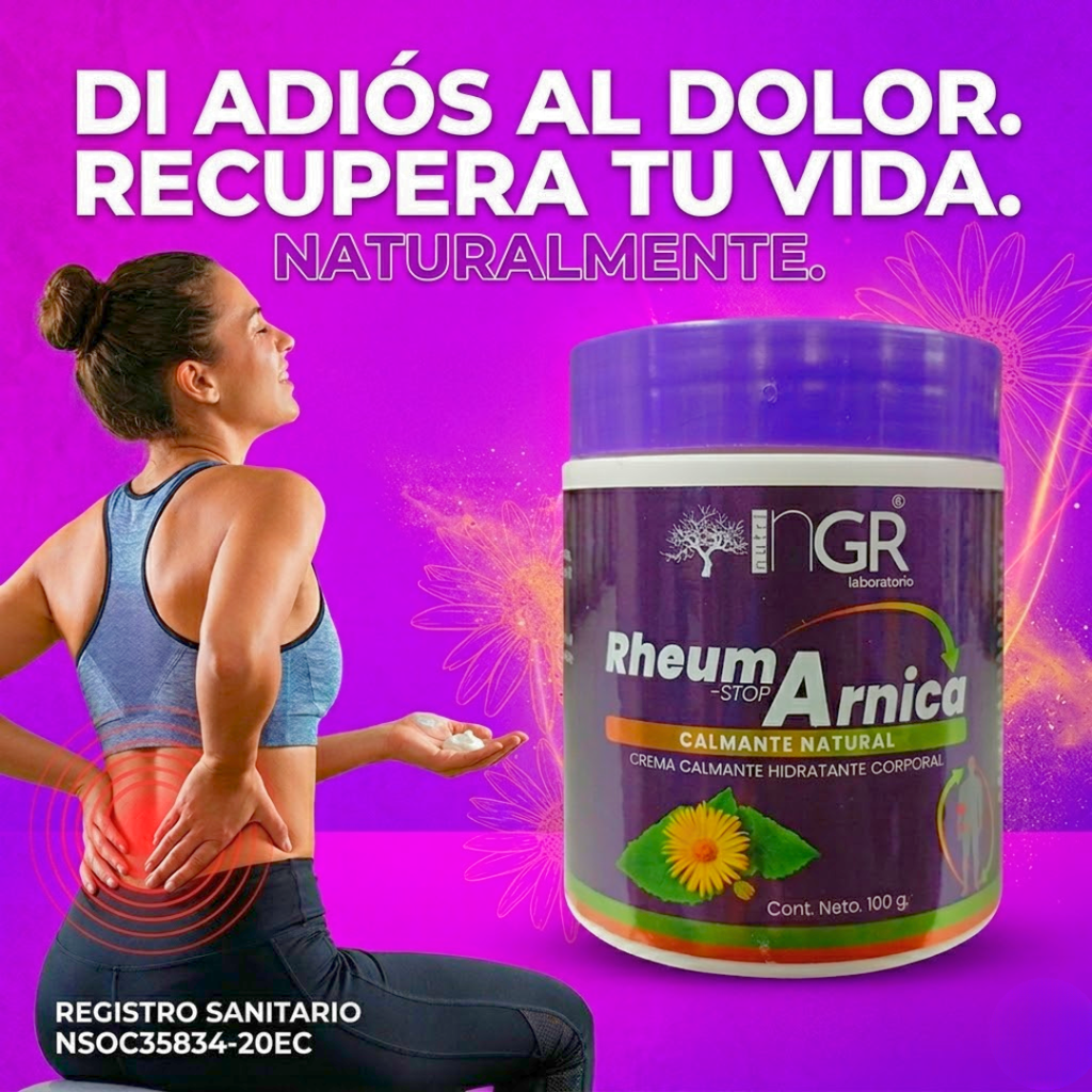 Rheum Árnica - Di adiós al dolor, recupera tu vida naturalmente