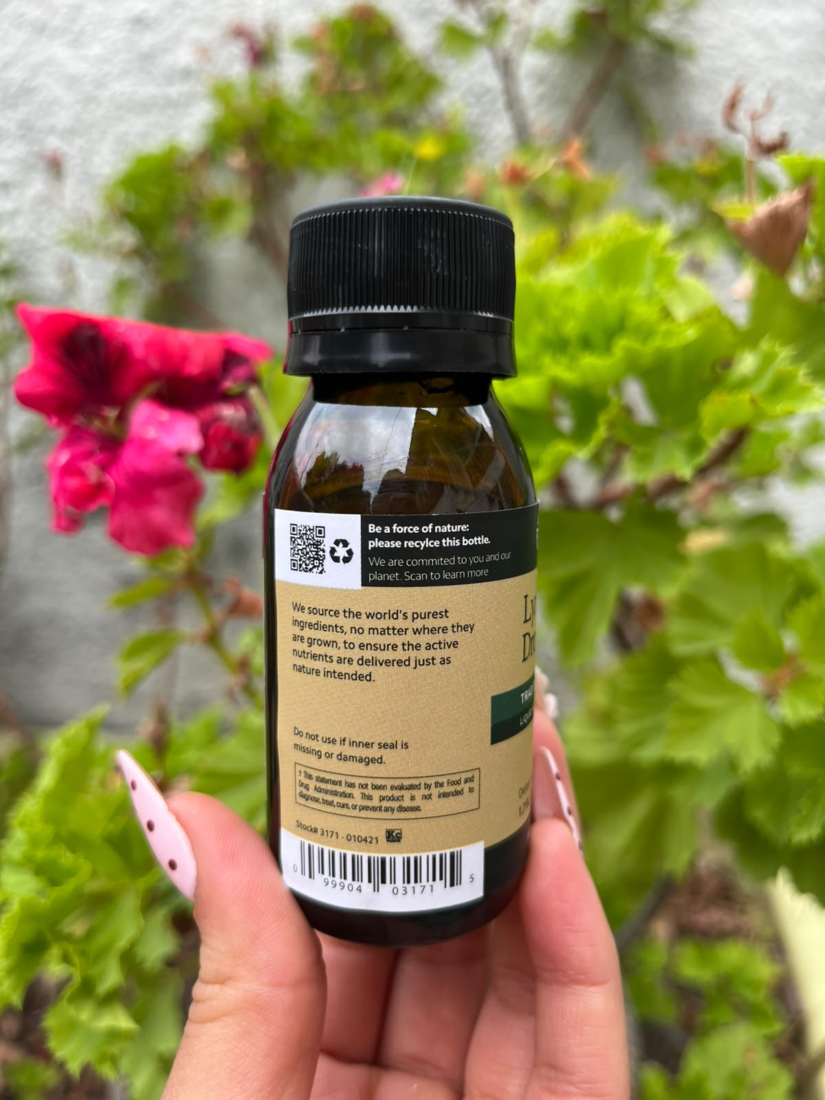 Drenaje Linfático - Información del producto etiqueta trasera