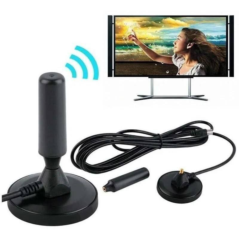 Antena digital HD para TV con base magnética y cable integrado