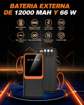 Power Bank 3 en 1 – 20000mAh con Cables Integrados y Pantalla LED