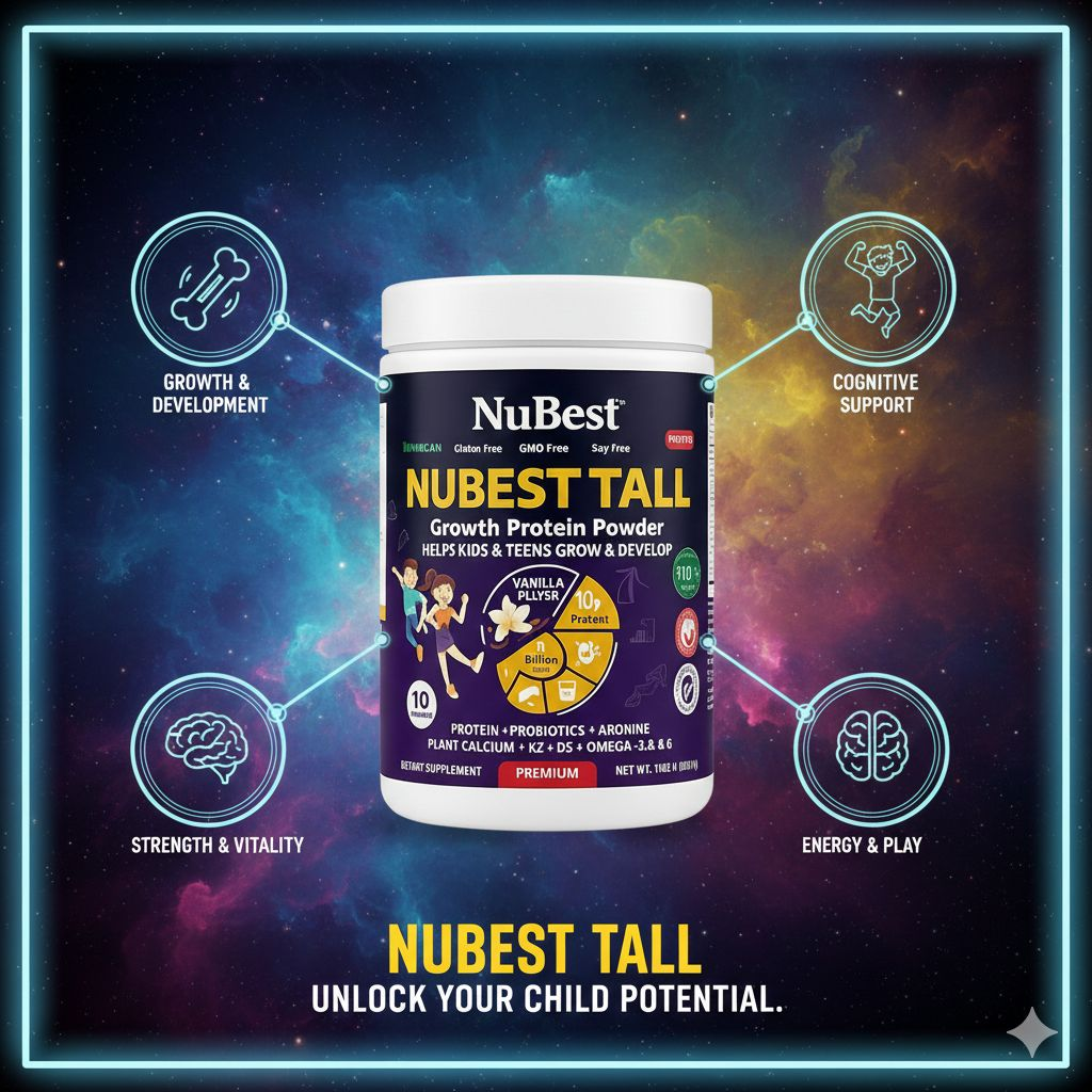 NuBest Tall Growth Protein Powder – Suplemento de Crecimiento para Niños