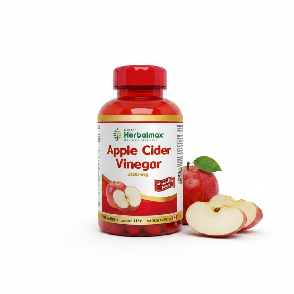 Vinagre de Manzana 1100mg — Nature's Herbalmax | 180 Softgels